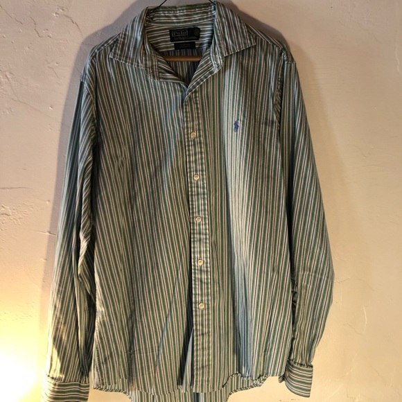 Polo Ralph Lauren Size Large Dress Shirt Striped - Picture 2 of 2